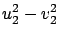 $\displaystyle u_2^2 - v_2^2$