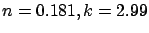 $n=0.181, k=2.99$