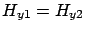 $H_{y1}=H_{y2}$